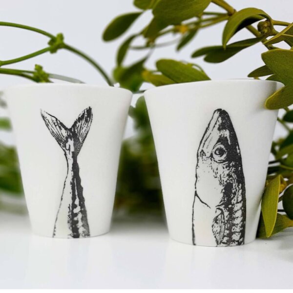 Porcelain mug PRINT – herring