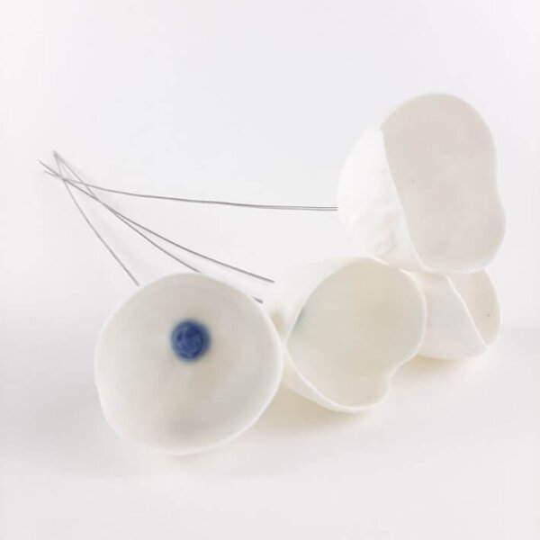 Kwiat porcelanowy ANEMON duży