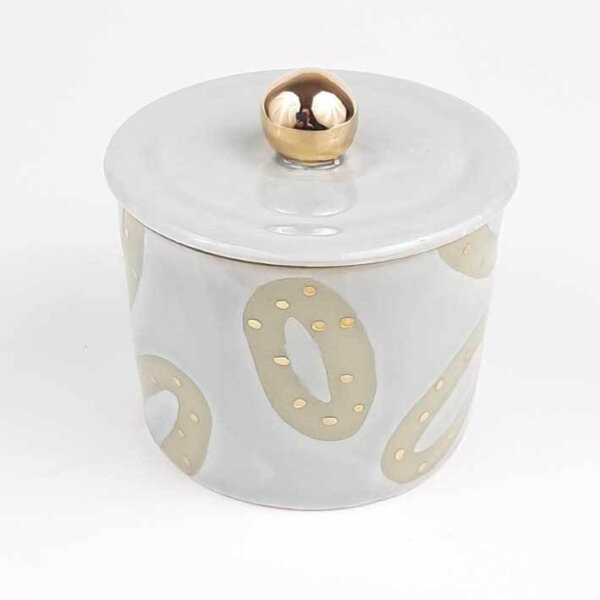 Sugar bowl DOT gray