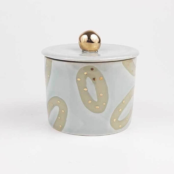 Sugar bowl DOT gray