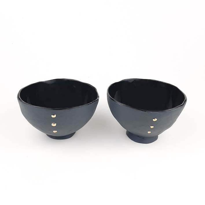 Czarki do herbaty BLACK CHARM - zestaw - obrazek 4
