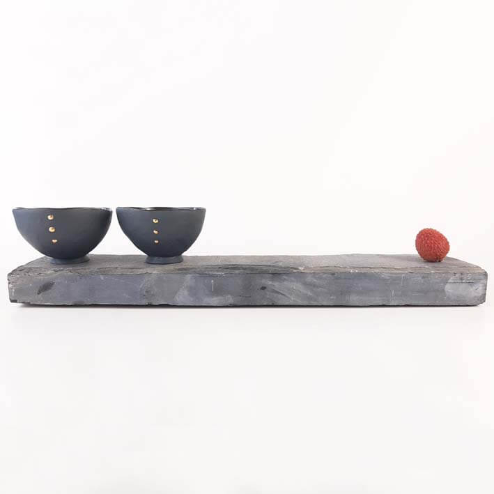 Czarki do herbaty BLACK CHARM - zestaw - obrazek 2