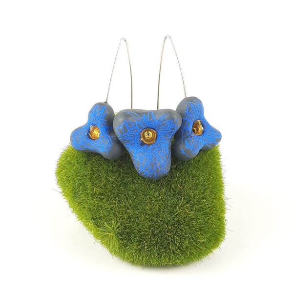Kolczyki porcelanowe DOODLE blue