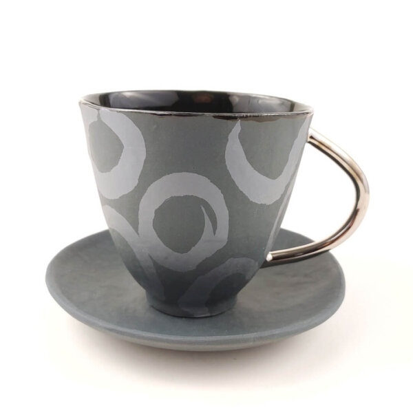 Tea cup BLACK PEARL